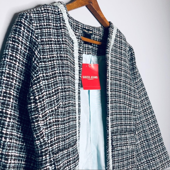 Guess Jeans Tweed Blazer Jacket - Picture 3 of 6